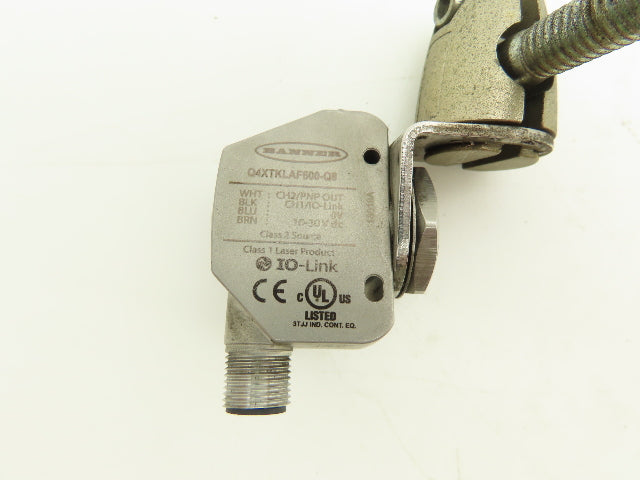 Banner Q4XTKLAF600-Q8 Photoelectric Laser Proximity Sensor 10-30VDC M12 4-pin