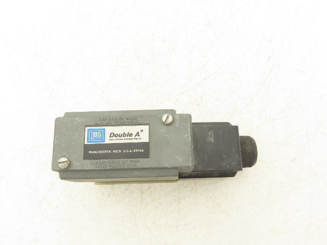 Brown & Sharp QJ-3-C-10A1 Double A D03 Hydraulic Valve 2-Position Spring Offset