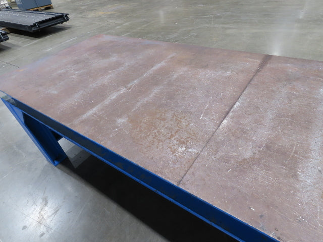 1/4" Steel Top Fabrication Welding Layout Table Work Bench 31"D 25"H 10' Length