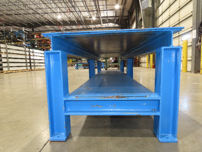 1/4" Steel Top Fabrication Welding Layout Table Work Bench 31"D 25"H 10' Length