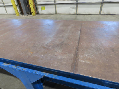 1/4" Steel Top Fabrication Welding Layout Table Work Bench 31"D 25"H 10' Length