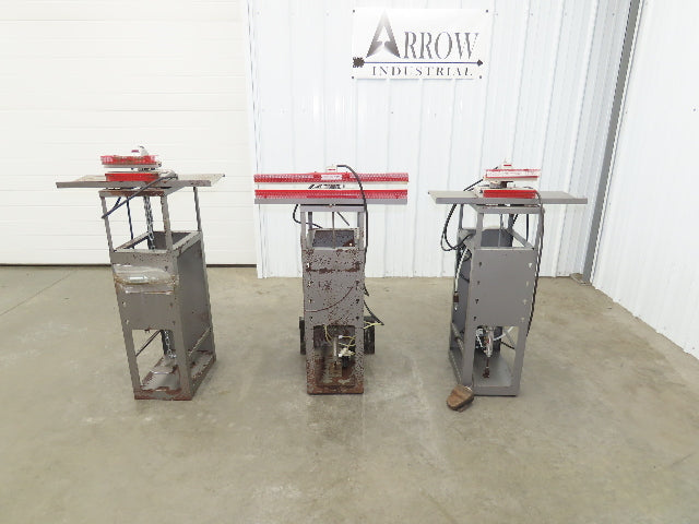 Clamco 240B Constant Heat Sealer 120V 8" x2 & 24" Foot-Operated Bench Lot of 3