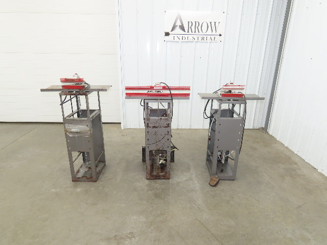 Clamco 240B Constant Heat Sealer 120V 8" x2 & 24" Foot-Operated Bench Lot of 3
