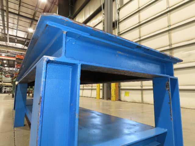 5/16" Steel Top Fabrication Welding Layout Table Work Bench 31"D 25"H 10' Length