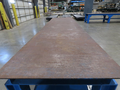 5/16" Steel Top Fabrication Welding Layout Table Work Bench 31"D 25"H 10' Length