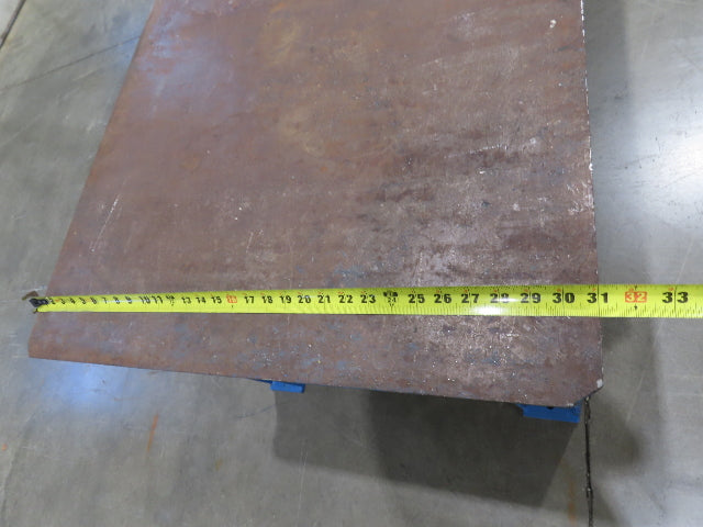 5/16" Steel Top Fabrication Welding Layout Table Work Bench 31"D 25"H 10' Length