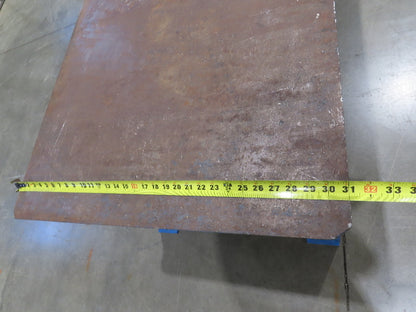 5/16" Steel Top Fabrication Welding Layout Table Work Bench 31"D 25"H 10' Length