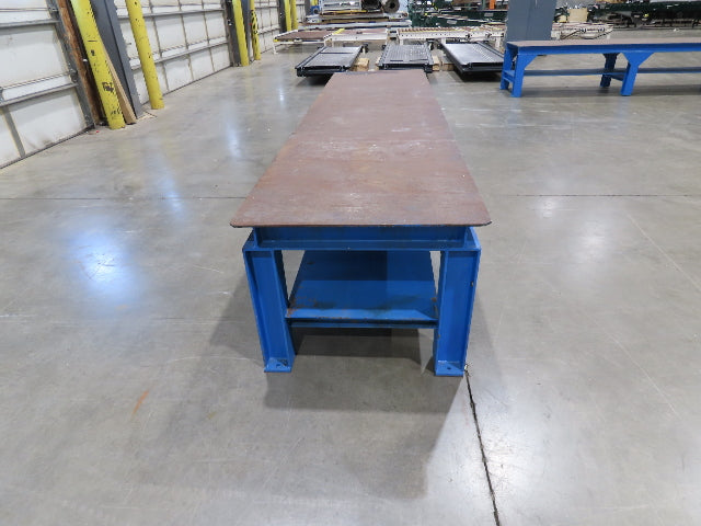 5/16" Steel Top Fabrication Welding Layout Table Work Bench 31"D 25"H 10' Length