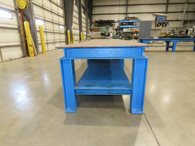 5/16" Steel Top Fabrication Welding Layout Table Work Bench 31"D 25"H 10' Length