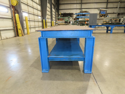 5/16" Steel Top Fabrication Welding Layout Table Work Bench 31"D 25"H 10' Length