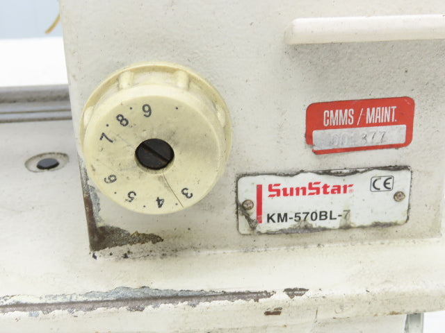 SunStar KM-570BL-7 Industrial Sewing Machine Head Lockstitch W/Racing PT Puller