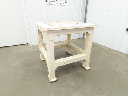 Welding Table Machine Base 1-1/4" Steel Top Work Bench 39x39" Top 37-1/2" H