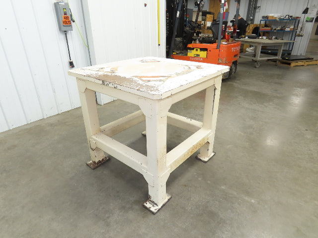Welding Table Machine Base 1-1/4" Steel Top Work Bench 39x39" Top 37-1/2" H