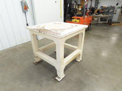 Welding Table Machine Base 1-1/4" Steel Top Work Bench 39x39" Top 37-1/2" H