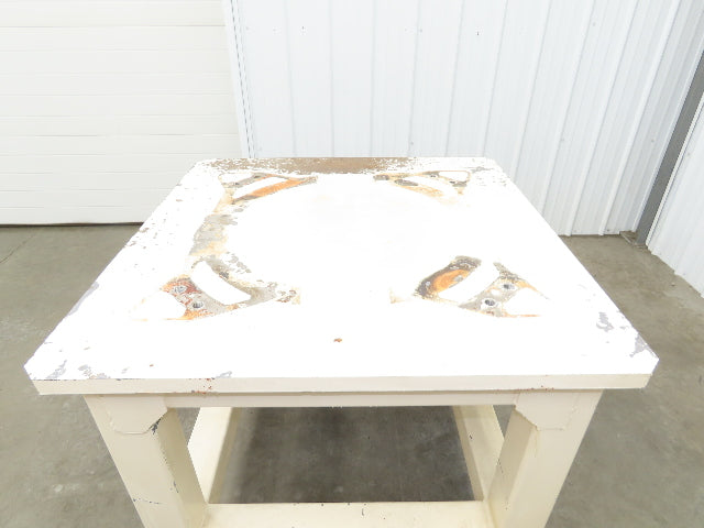 Welding Table Machine Base 1-1/4" Steel Top Work Bench 39x39" Top 37-1/2" H