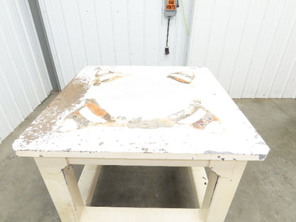 Welding Table Machine Base 1-1/4" Steel Top Work Bench 39x39" Top 37-1/2" H