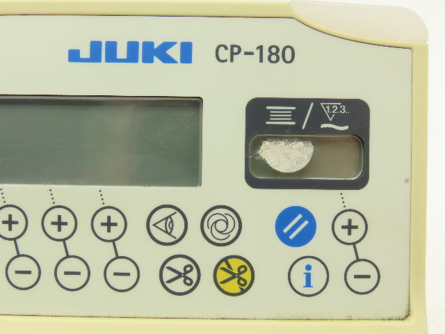 Juki CP-180 HMI Control Panel & Screen For Industrial Sewing Machine