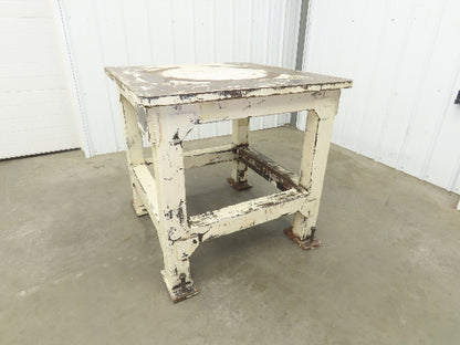 Welding Table Machine Base 1-1/4" Steel Top Work Bench 39x39" Top 37-1/2" H