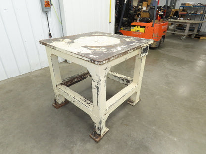 Welding Table Machine Base 1-1/4" Steel Top Work Bench 39x39" Top 37-1/2" H
