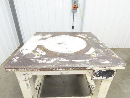 Welding Table Machine Base 1-1/4" Steel Top Work Bench 39x39" Top 37-1/2" H