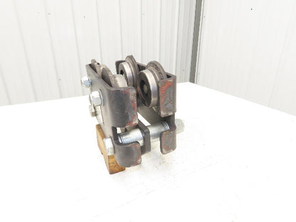 CM CBTP 2-Ton 4000lbs Manual Push Trolley Plain Type 3-1/2" Flange I Beam