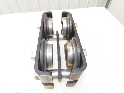 CM CBTP 2-Ton 4000lbs Manual Push Trolley Plain Type 3-1/2" Flange I Beam