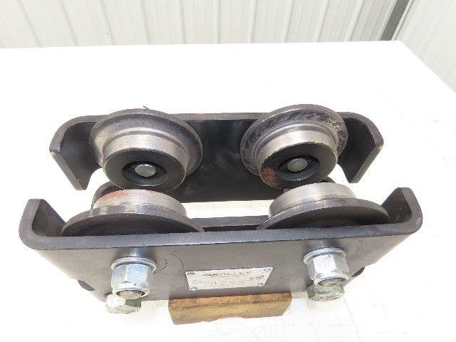 CM CBTP 2-Ton 4000lbs Manual Push Trolley Plain Type 3-1/2" Flange I Beam