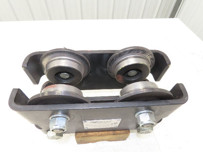 CM CBTP 2-Ton 4000lbs Manual Push Trolley Plain Type 3-1/2" Flange I Beam