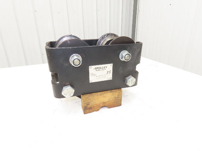 CM CBTP 2-Ton 4000lbs Manual Push Trolley Plain Type 3-1/2" Flange I Beam