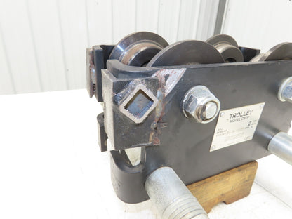 CM CBTP 2-Ton 4000lbs Manual Push Trolley Plain Type 3-1/2"-8" Flange I Beam