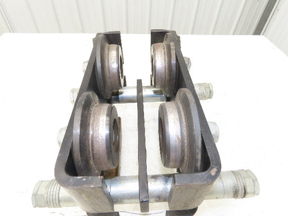 CM CBTP 2-Ton 4000lbs Manual Push Trolley Plain Type 3-1/2"-8" Flange I Beam