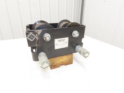 CM CBTP 2-Ton 4000lbs Manual Push Trolley Plain Type 3-1/2"-8" Flange I Beam