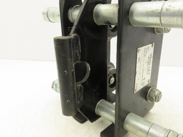 CM CBTP 1-Ton 2000lbs Manual Push Trolley Plain Type 3-1/2"-8" Flange I Beam