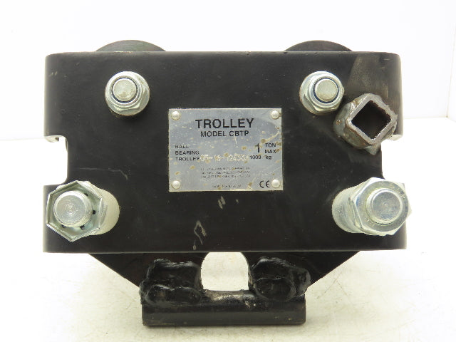 CM CBTP 1-Ton 2000lbs Manual Push Trolley Plain Type 3-1/2"-8" Flange I Beam