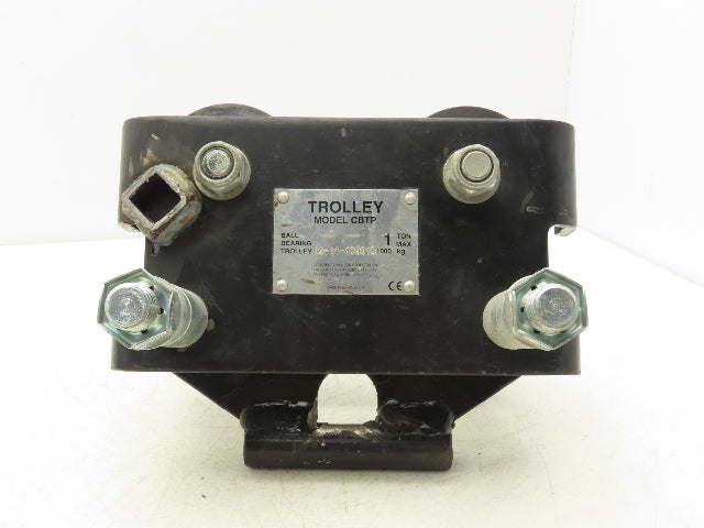 CM CBTP 1-Ton 2000lbs Manual Push Trolley Plain Type 3-1/2"-8" Flange I Beam