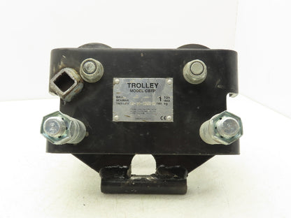 CM CBTP 1-Ton 2000lbs Manual Push Trolley Plain Type 3-1/2"-8" Flange I Beam