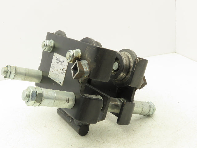 CM CBTP 1-Ton 2000lbs Manual Push Trolley Plain Type 3-1/2"-8" Flange I Beam