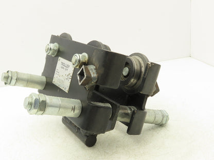 CM CBTP 1-Ton 2000lbs Manual Push Trolley Plain Type 3-1/2"-8" Flange I Beam