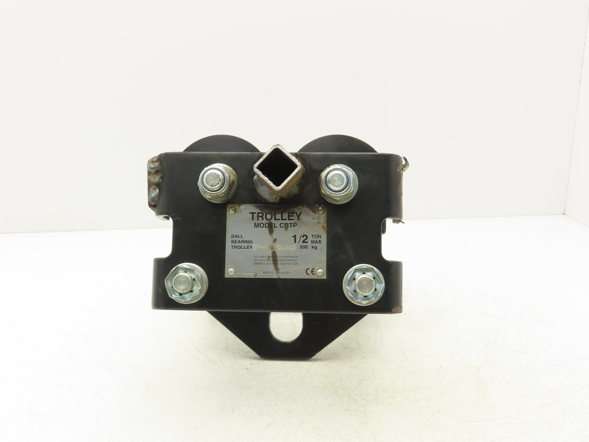 CM CBTP 1/2 Ton Manual Plain Push Trolley 2"-8.7" Flange