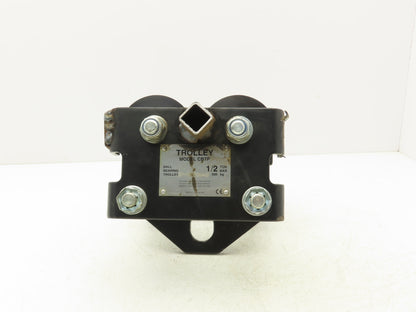 CM CBTP 1/2 Ton Manual Plain Push Trolley 2"-8.7" Flange