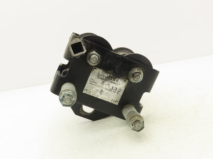 CM CBTP 1/2 Ton Manual Plain Push Trolley 2"-8.7" Flange