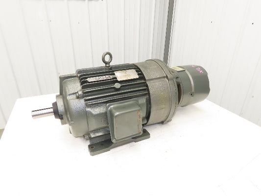 GE Delco 2G3958BBRQ AC Motor 7.5Hp 885/1750 RPM 2-Speed 460V 3PH 256UY w/Brake