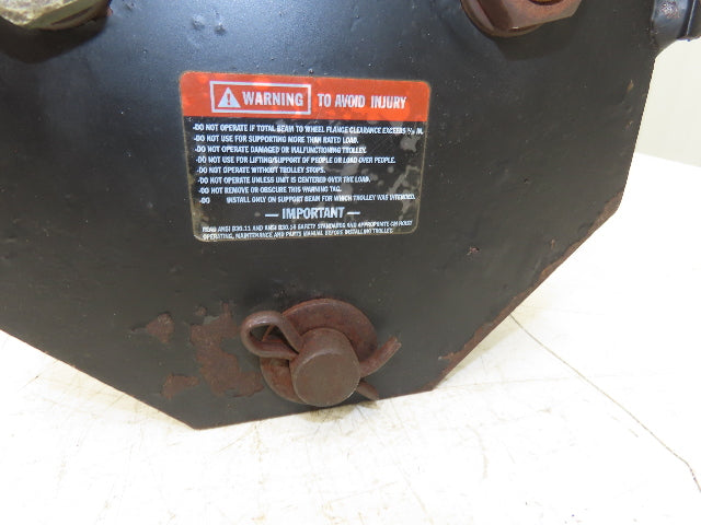 CM N/A 1/2 Ton Manual Plain Push Trolley 3-1/2" Width