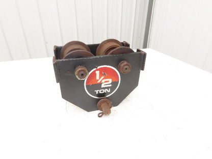 CM N/A 1/2 Ton Manual Plain Push Trolley 3-1/2" Width