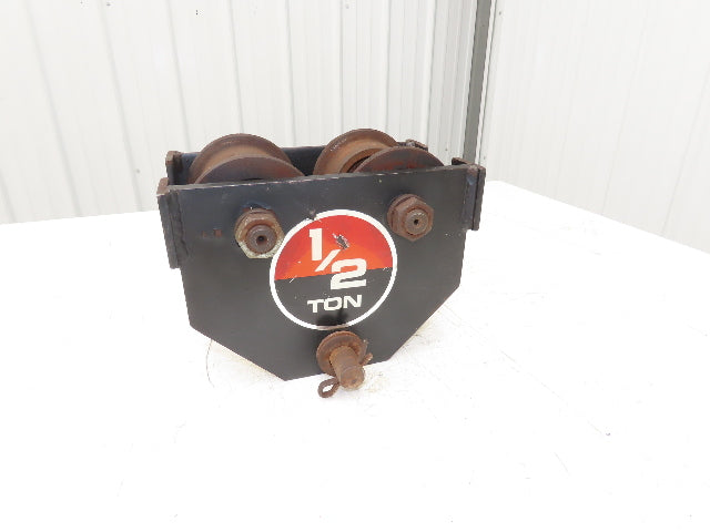 CM N/A 1/2 Ton Manual Plain Push Trolley 3-1/2" Width