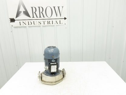 Ebara 40LPS Stainless In-line Centrifugal Pump 70-250 Lpm 220V 3PH 1.5" DN40