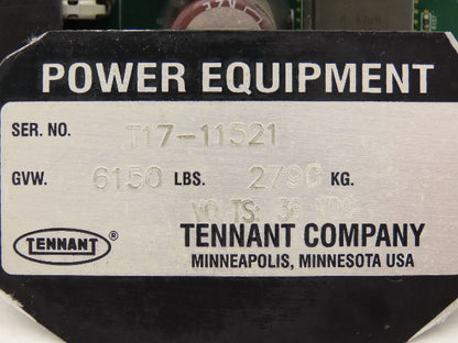 Tennant 1206968-03 Floor Scrubber Combo Control Board Removed From T17