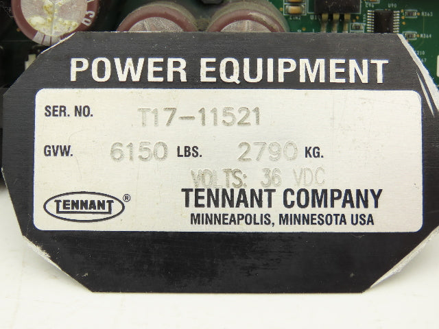 Tennant 1225443-03 MTR2 Floor Scrubber Combo Control Board Removed From T17