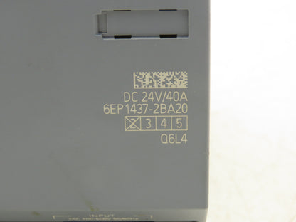 Siemens 6EP1437-2BA20 SITOP PSU300S 40A Power Supply 24VDC Output 400-500V In
