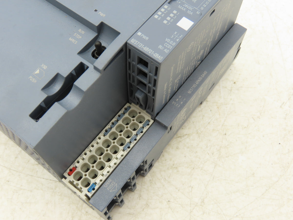 Siemens 6ES7 512-1DK01-0AB0 SIMATIC DP CPU 1512SP-1 ET200SP w/Digital Sink Input